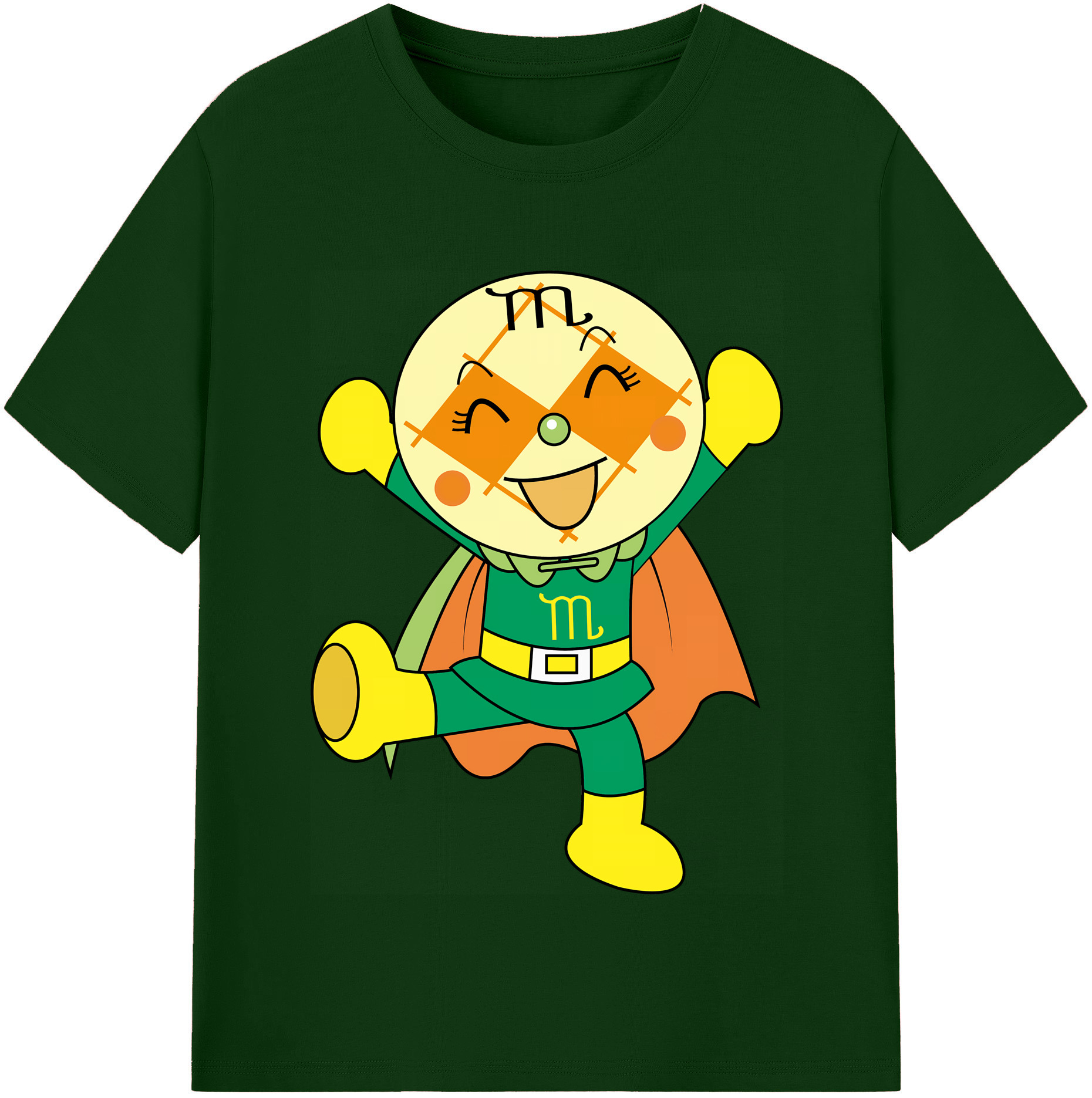 （画像用） アンパンマン Anpanman 綿100％半袖Tシャツ（フロントプリント）